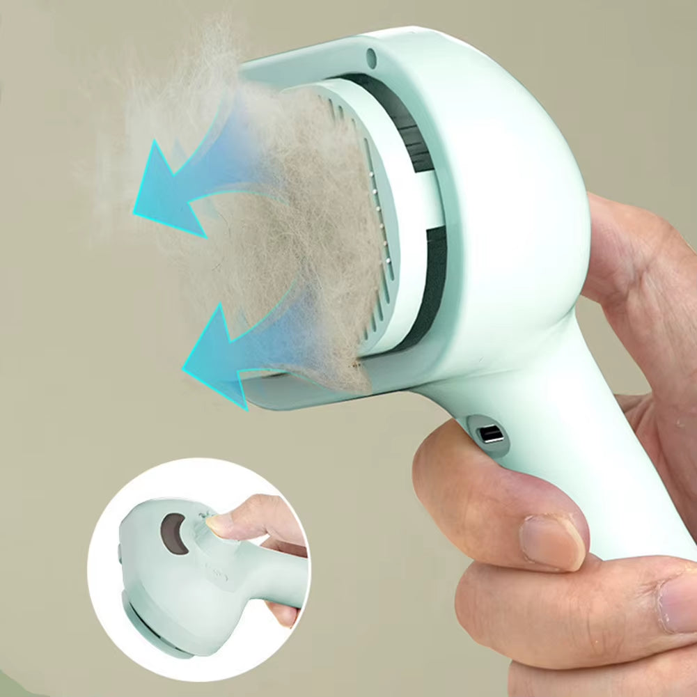 3 in 1 Cat Steam Brush Pet Spray Hair Removal Comb Cat Hair Brush Pet Brush for Shedding & Grooming for Cats Dogs Small Animals