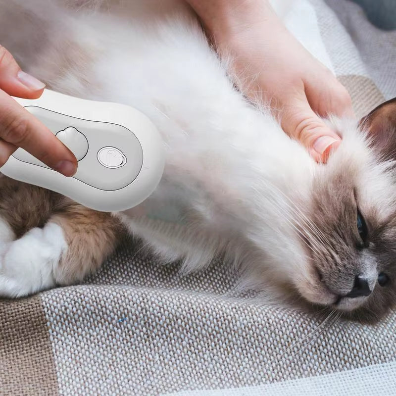 Steamy Brush for Cats Cute Pet Spray Comb Cat Brush Cat Hair Brush with Steamer Anti-Static Cat Deshedding Brush Hair Removal