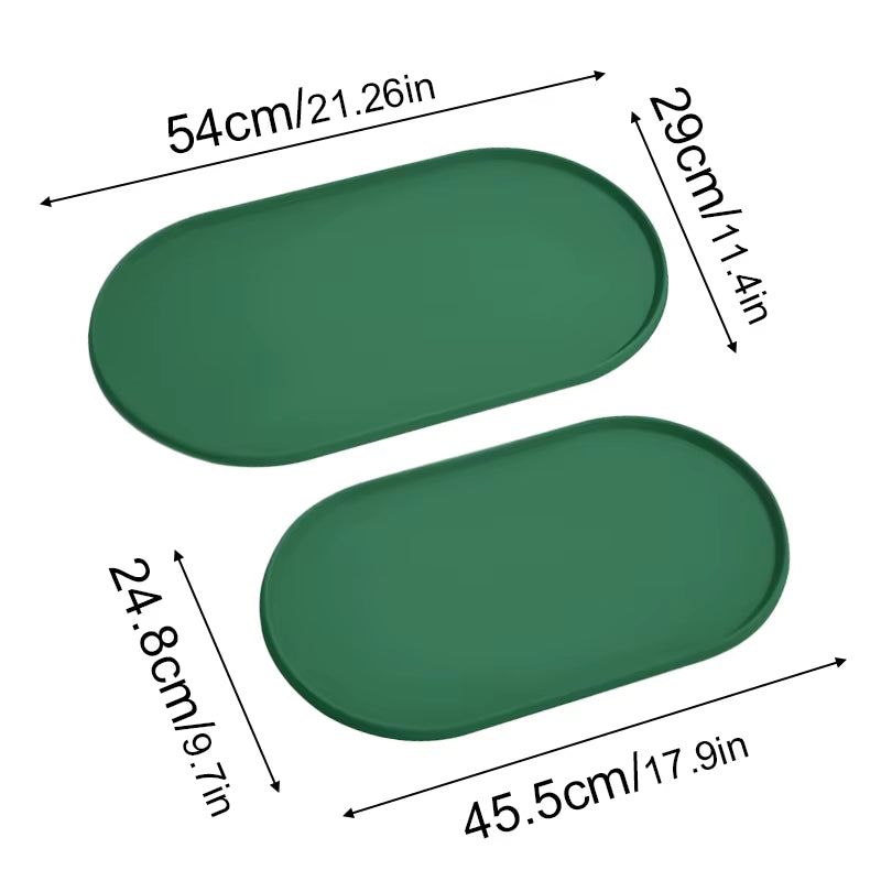 Dog Feed Mats Easy to Clean Non-Slip Pet Feeding Water Supplies Silicone Pet Bowl Mat Placemat Waterproof Prevent Spills