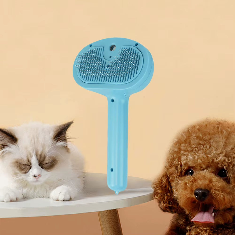 Cat Steam Brush Hair Remover Brush Multi-Function Cat Grooming Brush Cat Shedding Comb Dematting Comb for Small & Large Pets