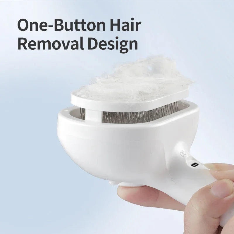 Pet Spray Hair Comb Professional Electric Hair Straightener Comb Brush for Cat Pet Massage Comb Steam Brush for Hair Care