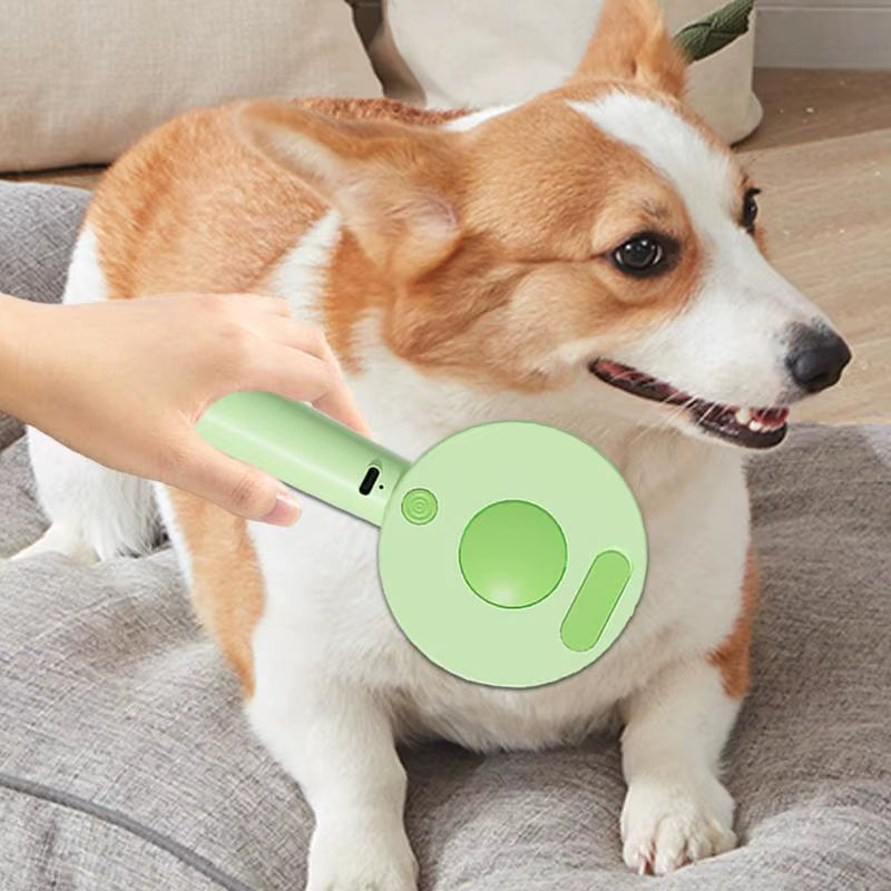 Steam Brush for Cats Cat Shedding Brush Cat Steamy Brush Self-Cleaning Cat Dog Grooming Brush Pet Brush for Long & Short Haired