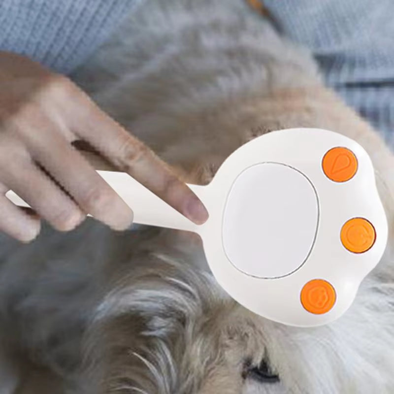 Steamy Cat Brush Electric Cat Brush with Steam Spray for Massage Pet Grooming Comb Hair Removal Combs