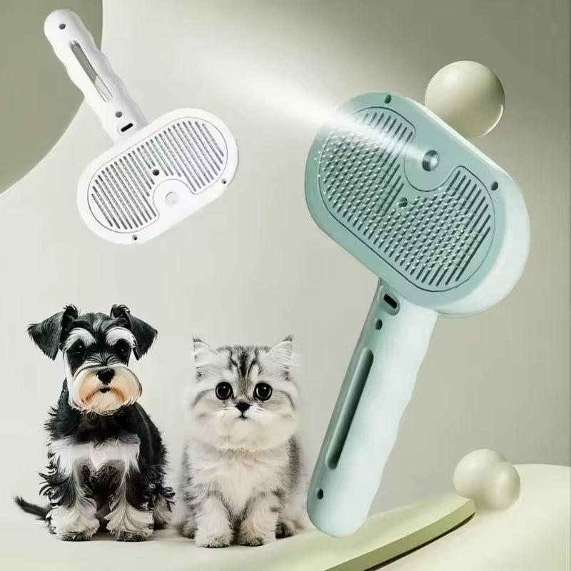 Pet Spray Hair Comb, Pet Hair Remover Cleaning Brush, Cats Grooming Dog Accessories Tools, Dematting Water Mist Humidifier Comb