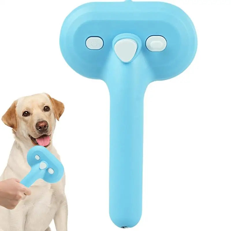 Pet Grooming Brush Steamer Detangling Shedding Cat Comb with Built-In Spray Function Pet Spray Hair Removal Comb for Small