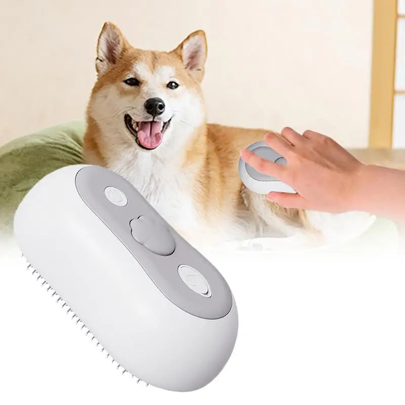 Steamy Brush for Cats Cute Pet Spray Comb Cat Brush Cat Hair Brush with Steamer Anti-Static Cat Deshedding Brush Hair Removal
