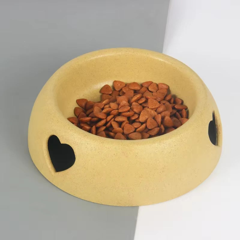 Supplies Dog Bowls and Rice Bowls Plastic Heart-Shaped Bowls Pet Bowls and Cat Food Bowls Wholesale