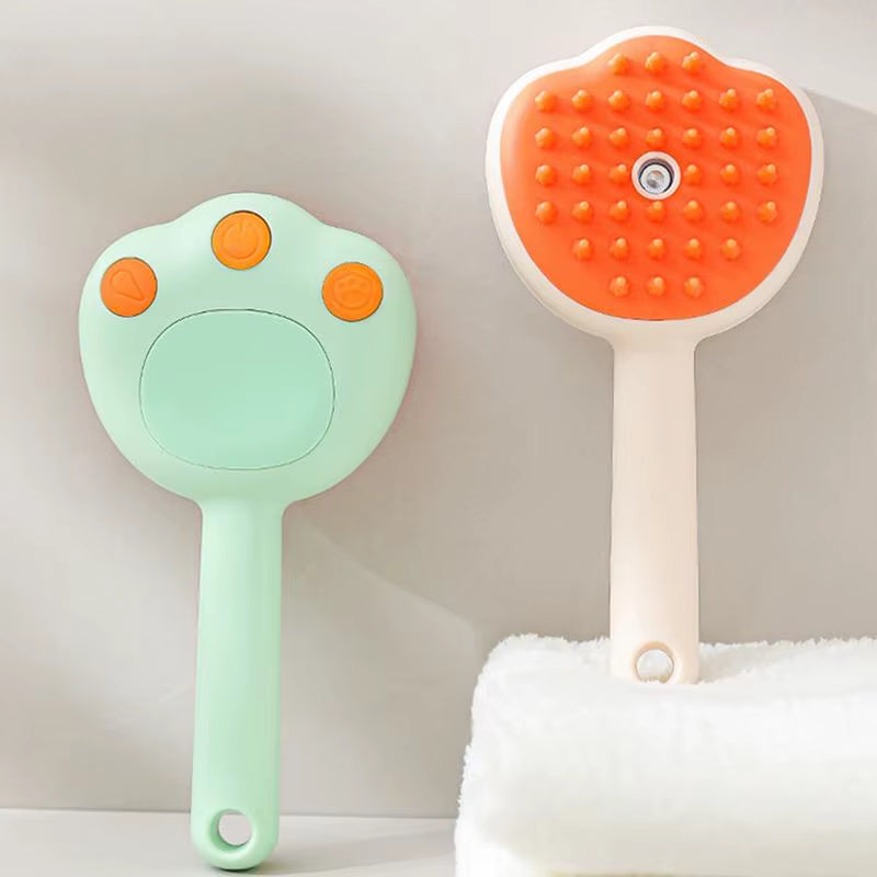 Steamy Cat Brush Electric Cat Brush with Steam Spray for Massage Pet Grooming Comb Hair Removal Combs