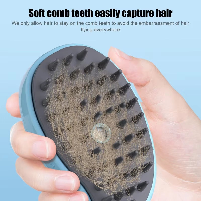 Pet Brush Brushes Hair 1 Massage Cat 3 Steamy Electric Removal Whale Comb Cat Dog in Brush Grooming Steam Hair Combs Shape
