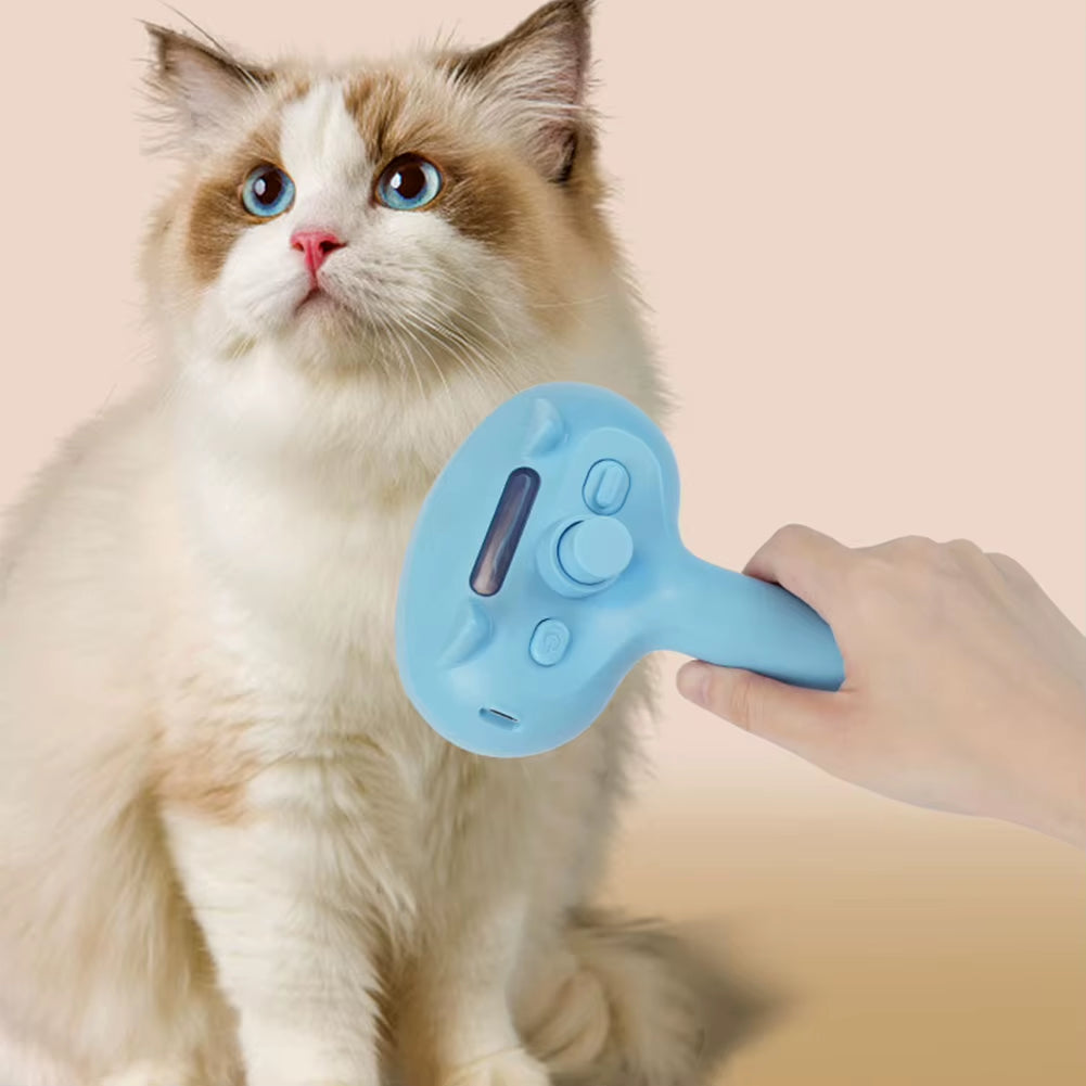 Cat Steam Brush Hair Remover Brush Multi-Function Cat Grooming Brush Cat Shedding Comb Dematting Comb for Small & Large Pets