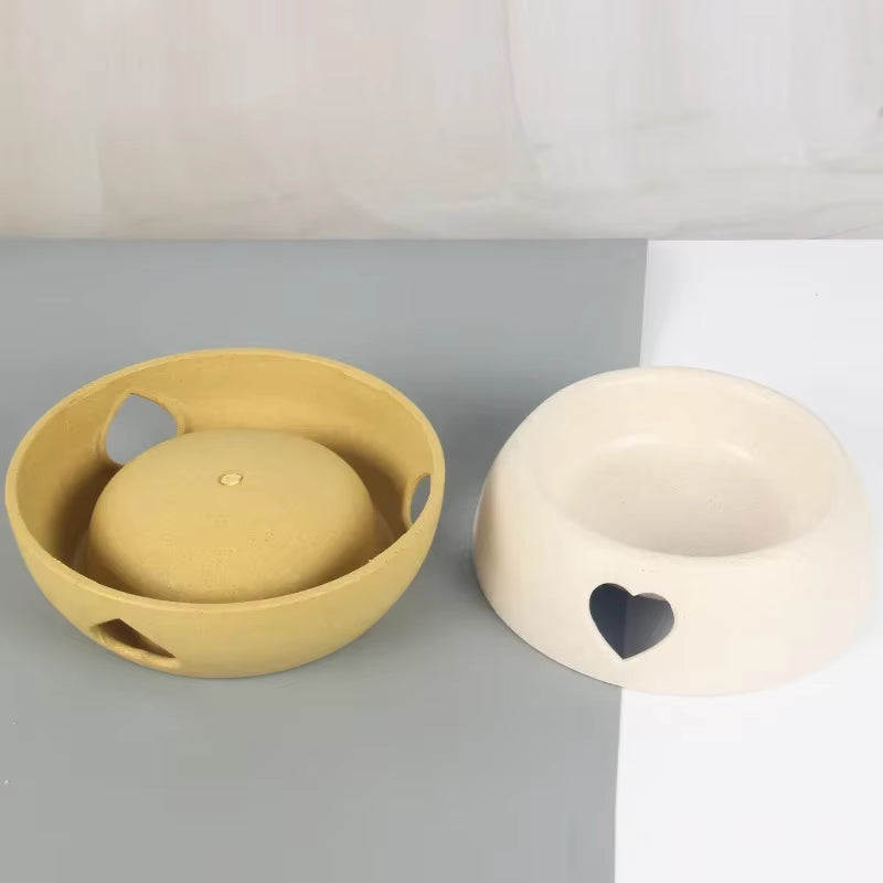 Supplies Dog Bowls and Rice Bowls Plastic Heart-Shaped Bowls Pet Bowls and Cat Food Bowls Wholesale
