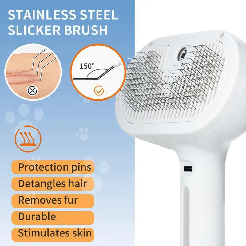 Pet Spray Hair Comb, Pet Hair Remover Cleaning Brush, Cats Grooming Dog Accessories Tools, Dematting Water Mist Humidifier Comb