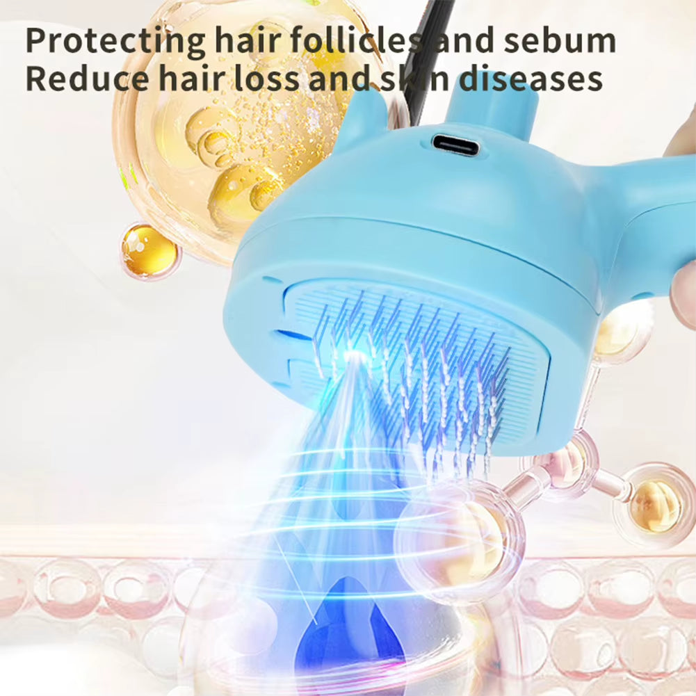 Cat Steam Brush Hair Remover Brush Multi-Function Cat Grooming Brush Floating Hair Brush Dematting Comb for Dogs Cats