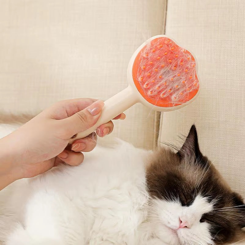 Steamy Cat Brush Electric Cat Brush with Steam Spray for Massage Pet Grooming Comb Hair Removal Combs