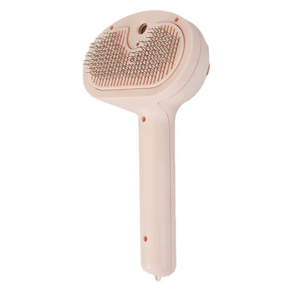 Cat Steam Brush with Release Button Cat Steamy Brush Rechargeable Massage Grooming Brush for Long and Short Hair Dogs and Cats