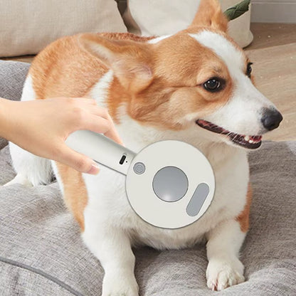 Steam Brush for Dogs Cat Dog Pet Spray Massaging Comb Self-Cleaning Cat Dog Grooming Brush Pet Brush for Long & Short Haired