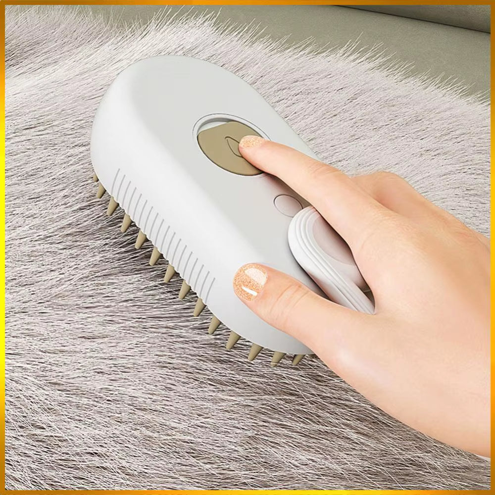 Cat Steam Brush Cat Brush 3 in 1 Pet Hair Cleaning Brush Comb for Dogs Cats for Removing Tangled and Loosse Hair