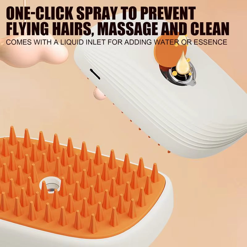 Cat Spray Brush Multifunctional Pet Steam Brush Cat Grooming Brush Dog Hair Brush Hair Removal Floating Hair Comb Massage Combs