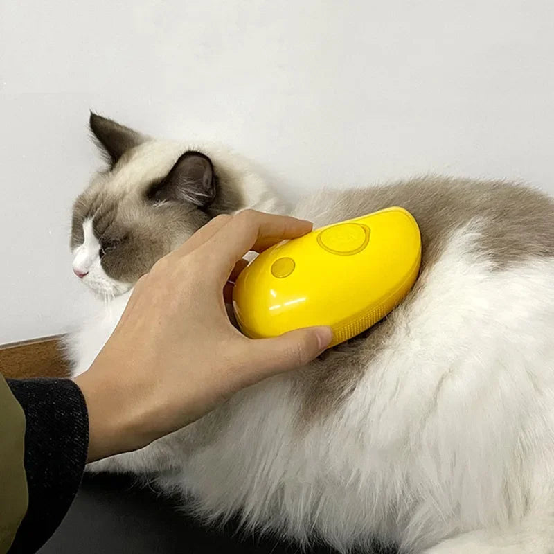 3 in 1 Cat Steam Brush Spray Water Spray Kitten Pet Comb Soft Silicone Depilation Cat Bath Hair Brush Grooming Supplies