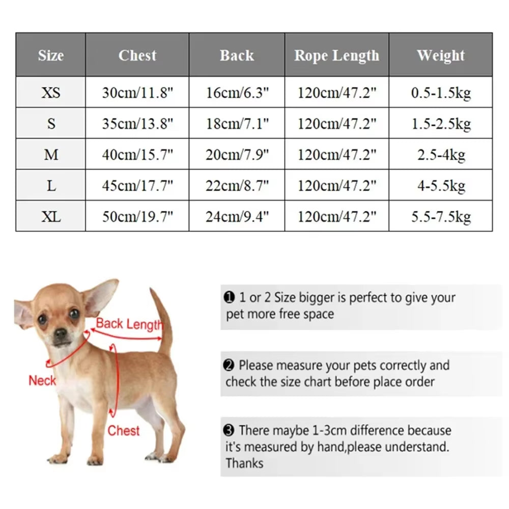 Cartoon Pet Harness Leash Sun Hat Set Cute Kitten Puppy Costume Cat Small Dogs Vest Harness Rope Cap 3Pcs Outdoor Pet Supplies