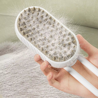 Cat Steam Brush 3 in 1 Massage Grooming Brush Dog Brush Pet Hair Cleaning Brush Comb for Cats and Dogs