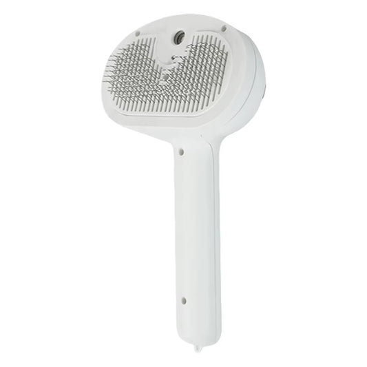 Cat Steam Brush with Release Button Cat Steamy Brush Rechargeable Massage Grooming Brush for Long and Short Hair Dogs and Cats