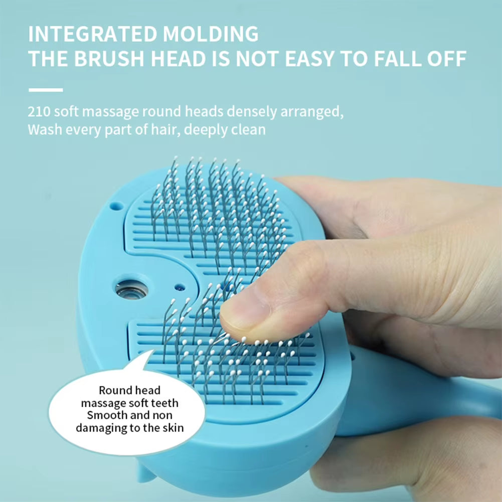 Cat Steam Brush Hair Remover Brush Multi-Function Cat Grooming Brush Floating Hair Brush Dematting Comb for Dogs Cats