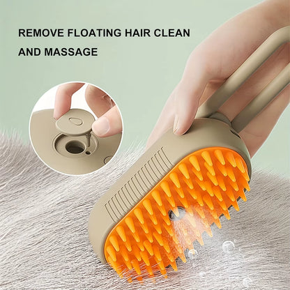 3 in 1 Cat Steam Brush, Pet Steam Groomer Comb, Cat Steam Brush for Cats Dogs, 2025 New Pet Steam Hair Steamy Brushes