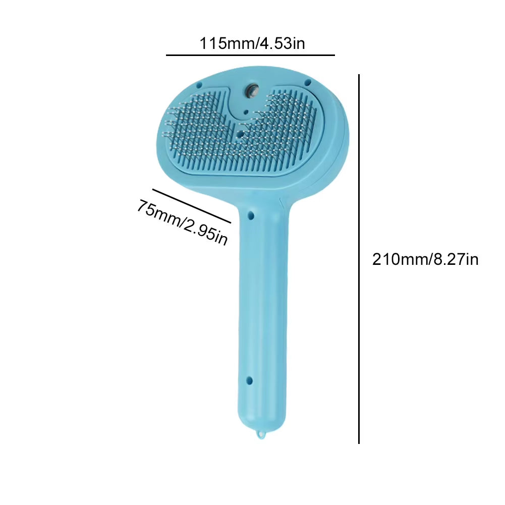Cat Steam Brush Hair Remover Brush Multi-Function Cat Shedding Comb Floating Hair Brush Dematting Comb for Dogs Cats