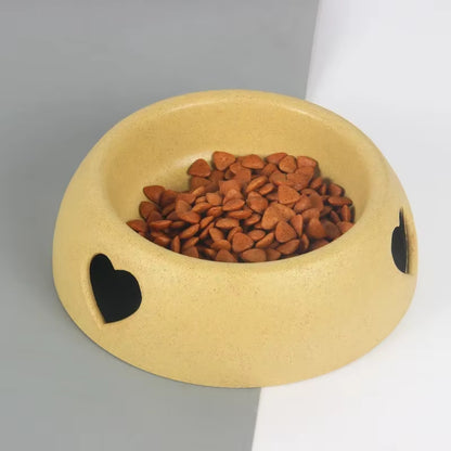 Supplies Dog Bowls and Rice Bowls Plastic Heart-Shaped Bowls Pet Bowls and Cat Food Bowls Wholesale