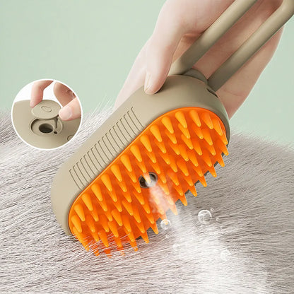 Cat Steam Brush 3 in 1 Massage Grooming Brush Dog Brush Pet Hair Cleaning Brush Comb for Cats and Dogs